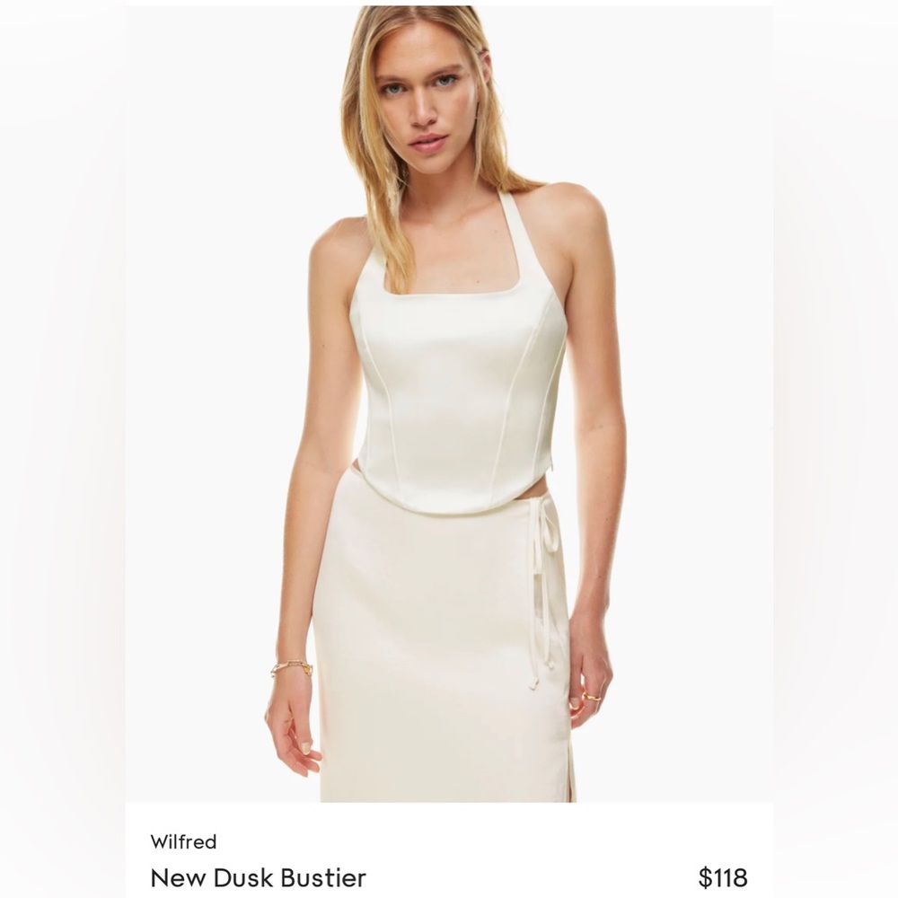 NWT Aritzia Wilfred New Dusk Bustier